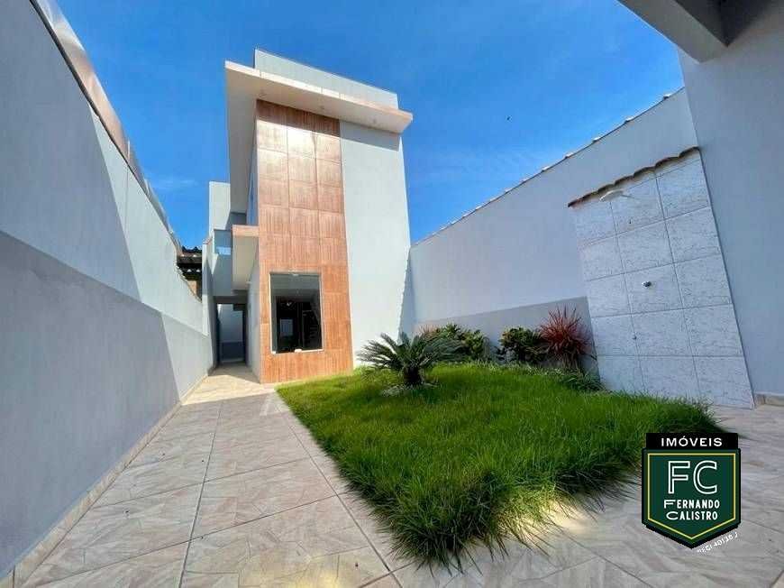 Sobrado Novo Moderno Alto Padrão, 2 Dormitórios (2 Suítes), Espaço p/ Piscina e Churrasqueira, 4 Vagas, Lado Pista, Vera Cruz, Mongaguá - SP