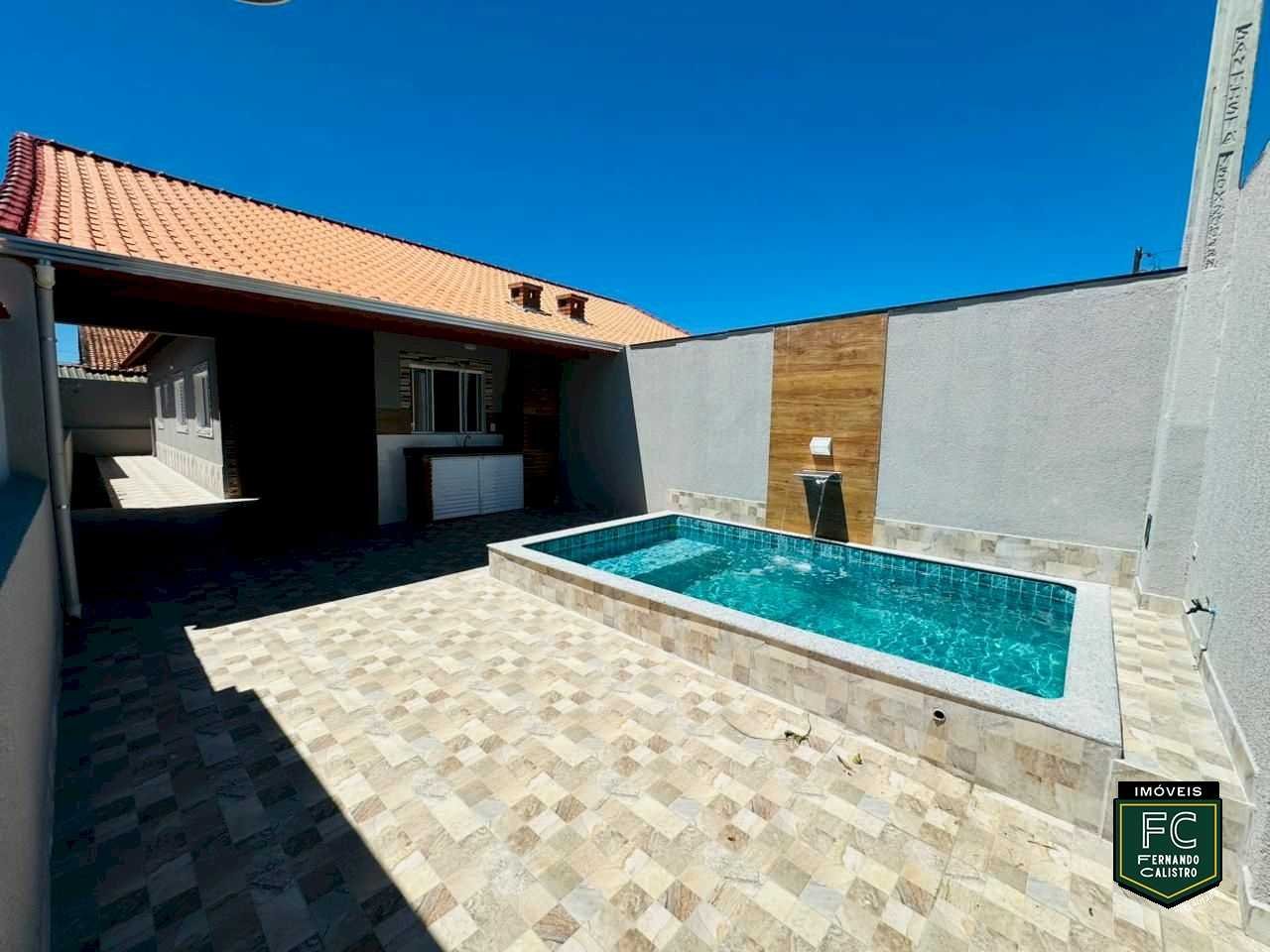 Casa Nova com Piscina e Churrasqueira – Suarão, Itanhaém/SP