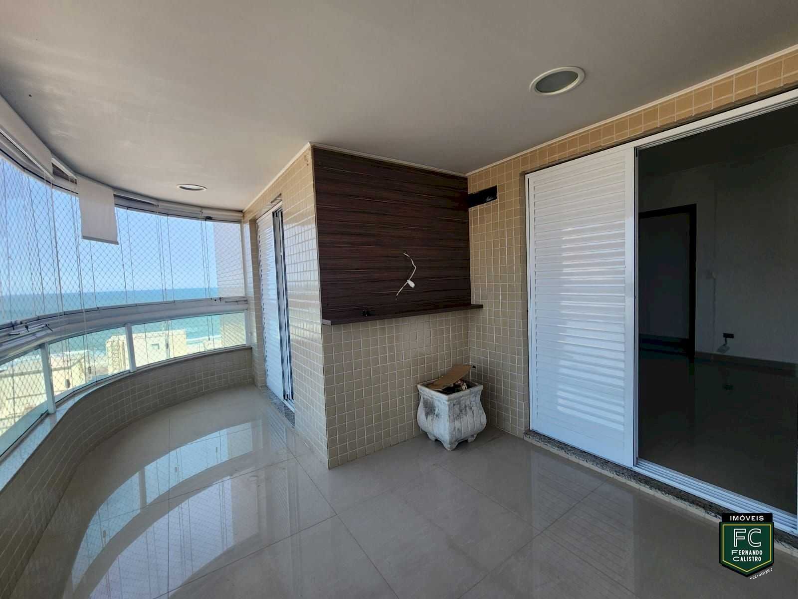 Apartamento Altíssimo Padrão 3 Suítes, Varanda Envidraçada c/ Churrasqueira e Vista p/ o Mar, Passos da Praia, 3 Vagas, V. Caiçara, Praia Grande SP