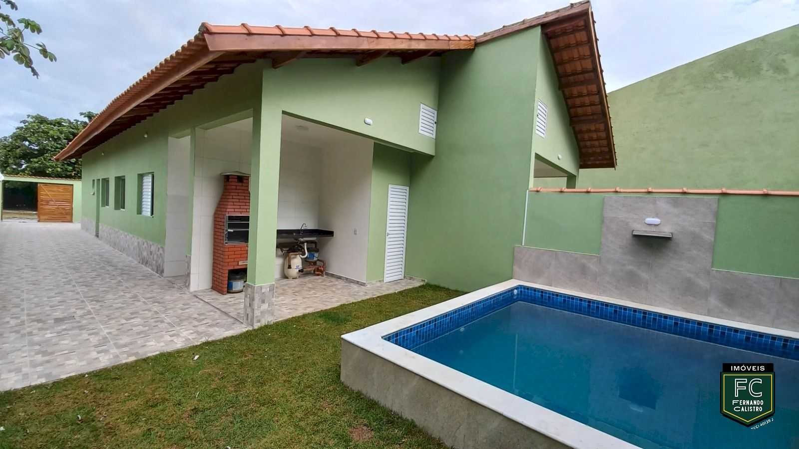 Casa Nova com Piscina e Área Gourmet com Lavabo  Lado Praia