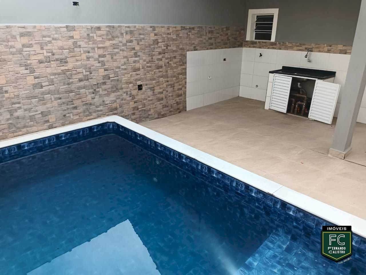 Casa Nova 3 Dormitórios Com Piscina a 400m Da Praia Mongaguá